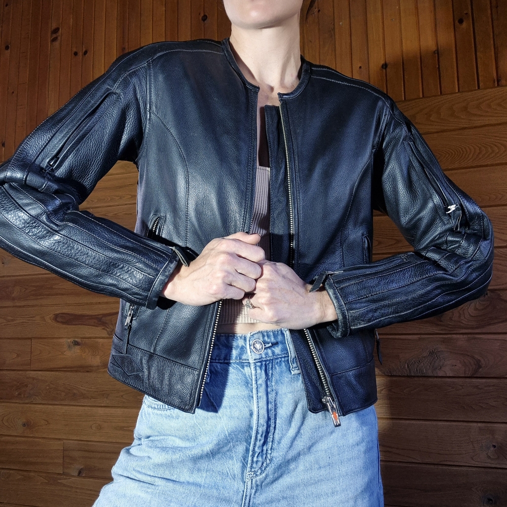 Women's Leather Motorcycle Jacket!